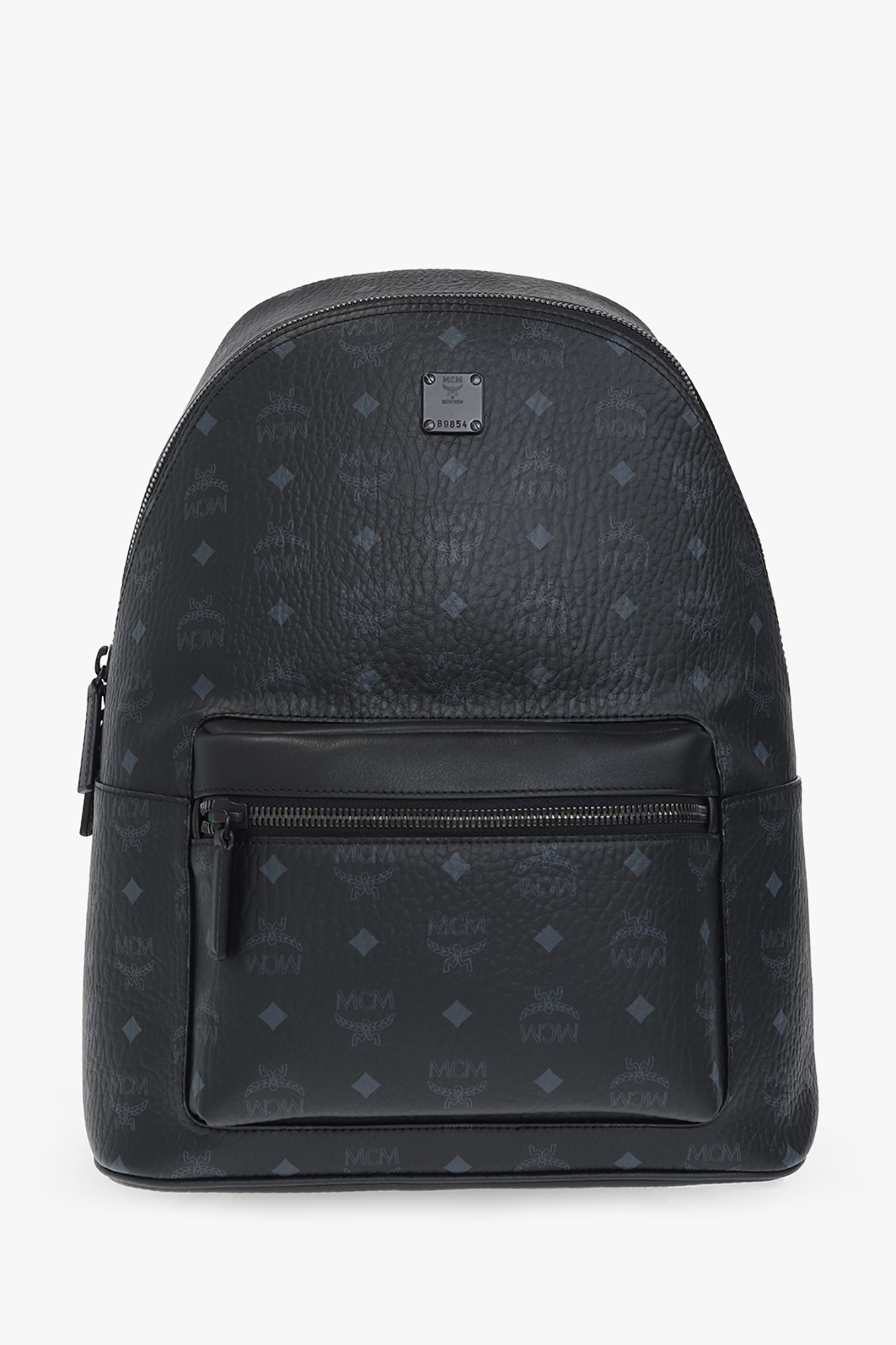 Black mcm 2025 backpack mens